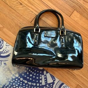 Much loved black patent Kate Spade handbag.